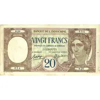 20 Francs Blue text