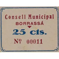 25 Céntimos Borrassà