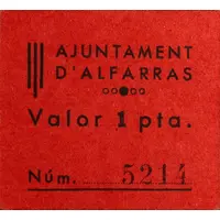 1 Peseta Alfarràs