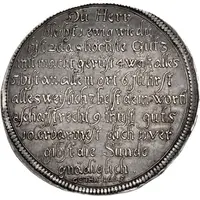 1 Thaler 'Katechismustaler' - Ernest The Catechism