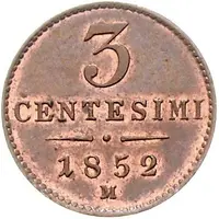 3 Centesimi - Francis Joseph I