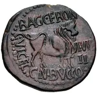 As - Tiberius BAGG FRON C V I CEL II VIR II CN BVCCO