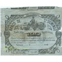 120 Centésimos Banco de Santo Domingo