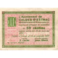 50 Céntimos Caldes d'Estrac
