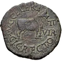 As - Tiberius C CELERE M C I II VIR C RECTO