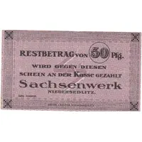 50 Pfennig Sachsenwerk