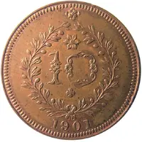 10 Réis - Carlos I