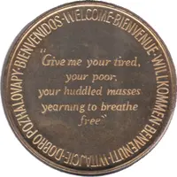 Medal - Liberty Island Statue of Liberty