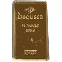 1 Gram Gold - Degussa