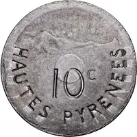 10 centimes - ville de Tarbes [65] - Essai