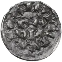 Denier - Berengar II and Adalbert Pavia mint