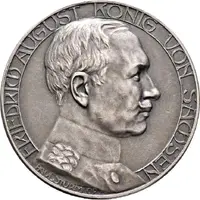Award medal of the Saxon poultry breeders clubs - Frederick Augustus III