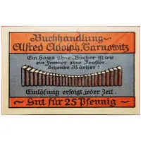 25 Pfennig Buchhandlung Alfred Adolph