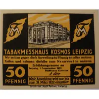 50 Pfennig Tabakmesshaus Kosmos