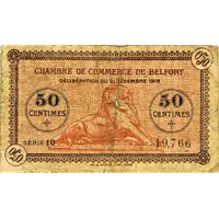 50 Centimes - Chambre de Commerce de Belfort 90