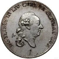 1 Thaler - Peter von Biron