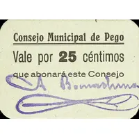 25 Céntimos Pego