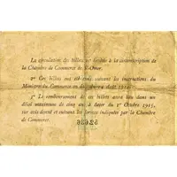 1 Franc - Chambre de Commerce de Saint-Omer 62