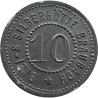 10 Pfennig - Braubach Blei- and Silberhütte