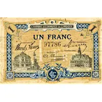 1 Franc - Chambre de Commerce de Limoges 87