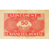 50 Céntimos Llavaneres de Montal