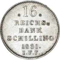 16 Reichsbank Schilling - Frederik VI