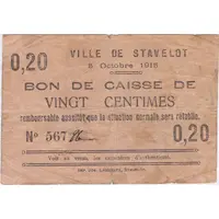 20 Centimes Stavelot