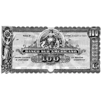 100 Sucres Banco Sur Americano