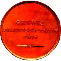 Medal - 8th congress of Italian scientists in Genova Cristoforo Colombo