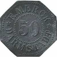 50 Pfennig - Darmstadt E. Merck