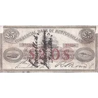 5 Pounds / 20 Dollars Commercial Bank of Newfoundland, Numeric value