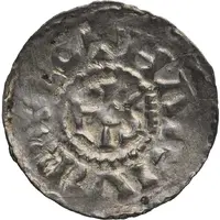 Denier - Lothair II Arras mint, type 2