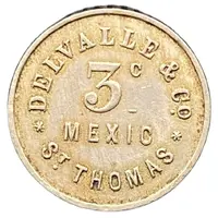 3 Cents - Delvalle & Co. St. Thomas