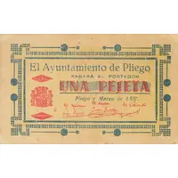 1 Peseta Pliego