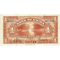1 Yuan / Dollar Bank of China
