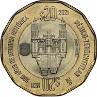 20 Pesos Fall of Mexico - Tenochtitlan