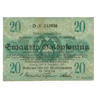 20 Goldpfennig Meßamt für die Mustermessen in Leipzig