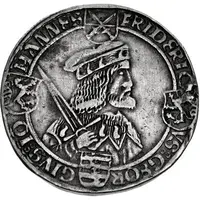 1 Guldengroschen ''Klappmützentaler'' - Frederick III, John I, and George