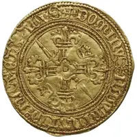 Gold Ecu - Catherine of Navarre