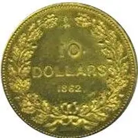 10 Dollars - Gold pattern