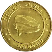 Token - Caribbean Mint Nassau, Bahamas - Conch Shell