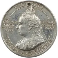 Medal - Victoria Diamond Jubilee, Spink, white metal
