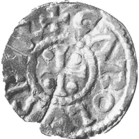 Denier - Charles III Trier mint, temple