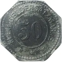 50 Pfennigs - Mülhausen im Elsass Jäger Kantine