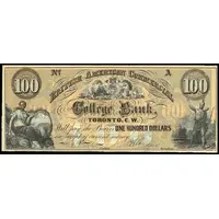 100 Dollars British American Commercial College Bank