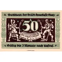 50 Pfennig Städtische Sparkasse