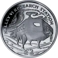 2 Pounds - Elizabeth II Halley IV Research Station, Silver