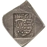 3 Groschen - John Frederick II Klippe, Siege coinage