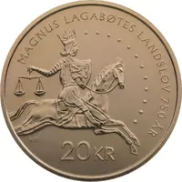 20 Kroner - Harald V National legal code of Magnus VI Lagabøte