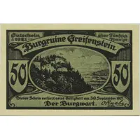 50 Pfennig Burgruine Greifenstein